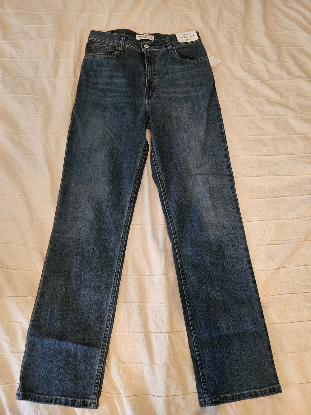 Abercrombie & Fitch Women's 90s Straight Ultra High Rise Jeans